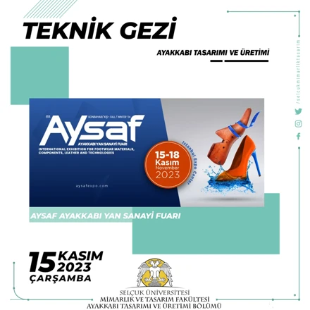 AYSAF Ayakkabı Yan Sanayi Fuarı Teknik Gezi